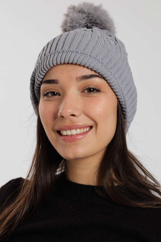 Senza Pom Pom Beanie Winter Hat