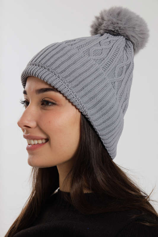 Senza Pom Pom Beanie Winter Hat