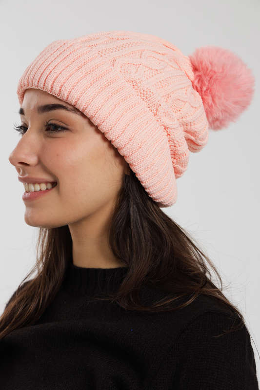 Senza Pom Pom Beanie Winter Hat