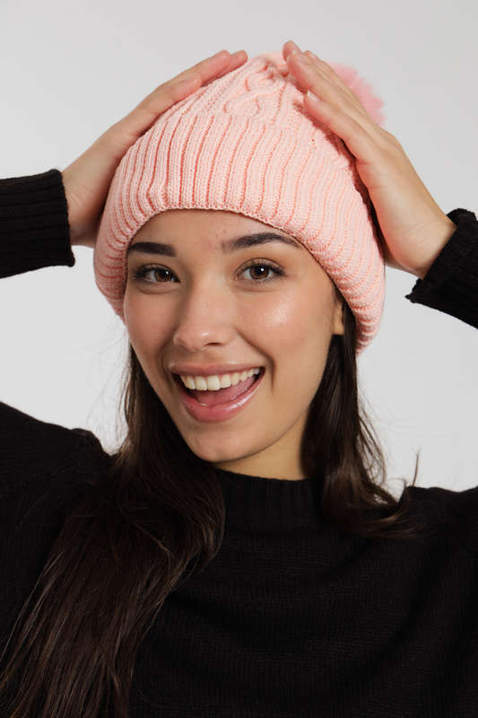Senza Pom Pom Beanie Winter Hat