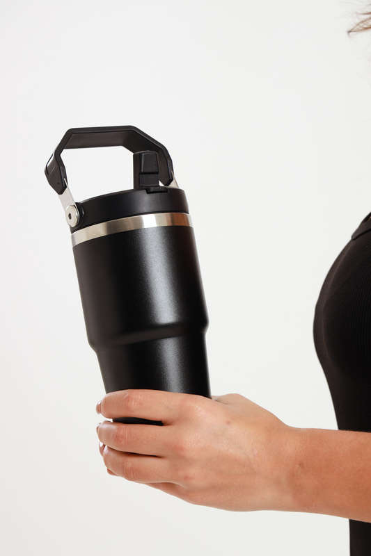 Thermos Vacuum Double Wall Stainless Steel Travel Flask Cup 600ml