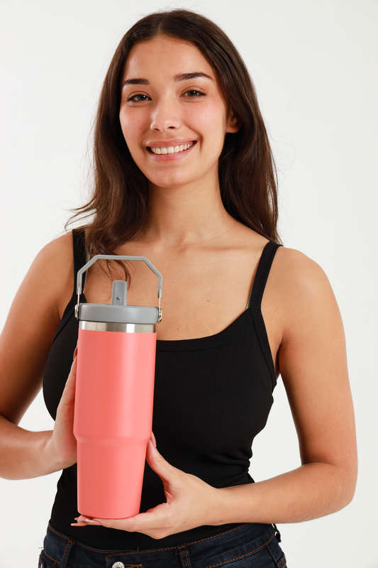 Thermos Vacuum Double Wall Stainless Steel Travel Flask Cup 900ml