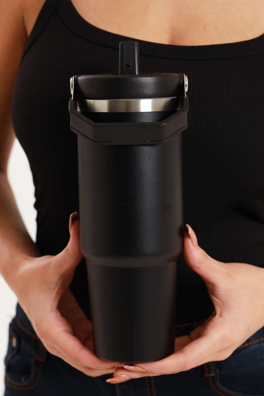 Thermos Vacuum Double Wall Stainless Steel Travel Flask Cup 900ml