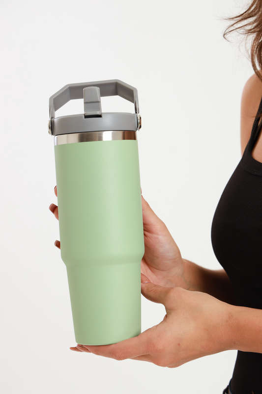 Thermos Vacuum Double Wall Stainless Steel Travel Flask Cup 900ml