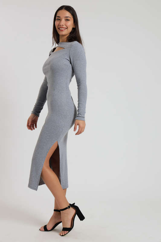 Zoey Long Sleeve Midaxi Winter Evening Dress