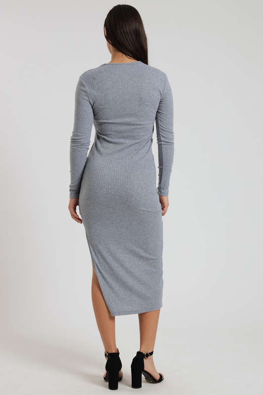 Zoey Long Sleeve Midaxi Winter Evening Dress