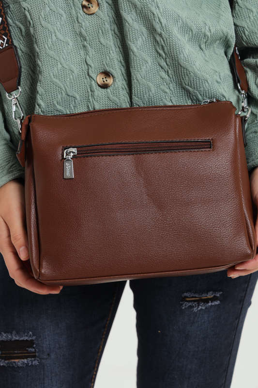 Jolie Crossbody Wide Strap Handbag Sling Bag