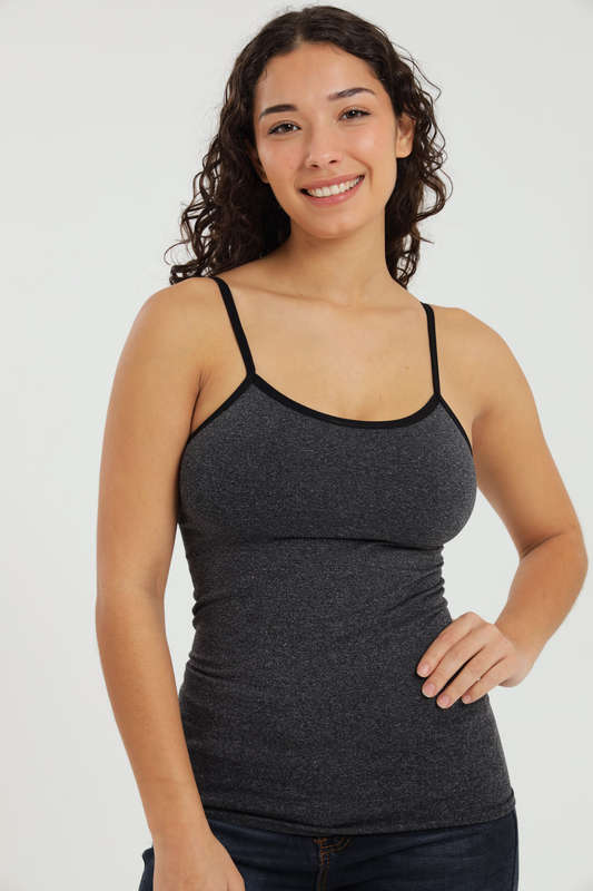 Ladies 2 Pack Compression Strappy Cami Vest