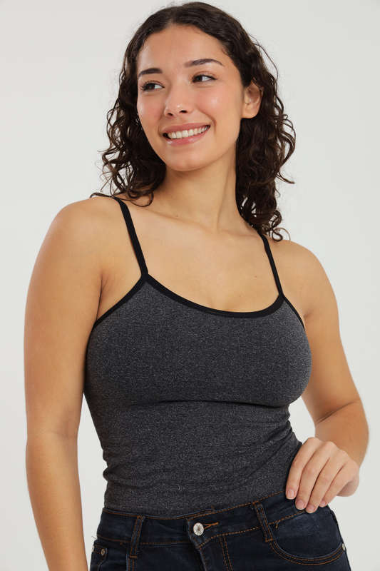 Ladies 2 Pack Compression Strappy Cami Vest