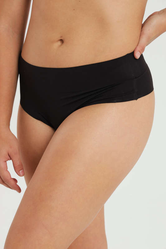 Senza® Ladies 3 Pack High Rise Semi Thong Seamless No Show Panties