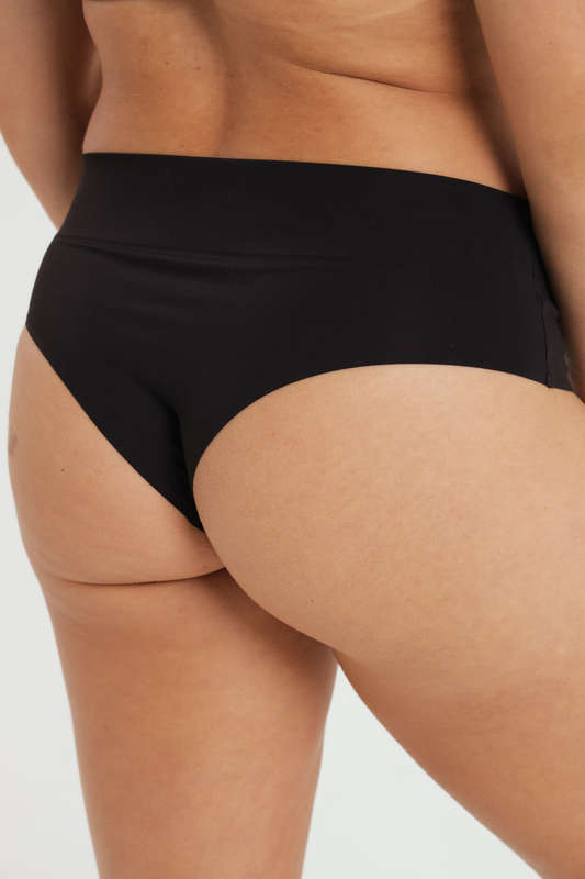 Senza® Ladies 3 Pack High Rise Semi Thong Seamless No Show Panties