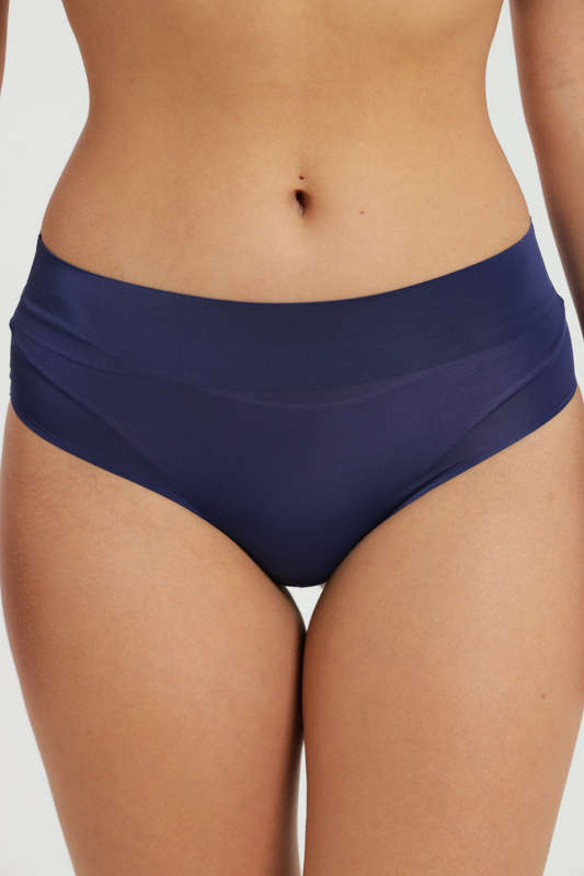 Senza® Ladies 3 Pack High Rise Semi Thong Seamless No Show Panties