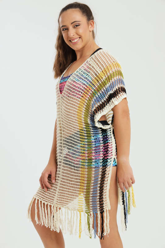 Ladies Cover Up Swimsuit Crochet Summer Bathing Suit Swimwear Knit Beach Dress