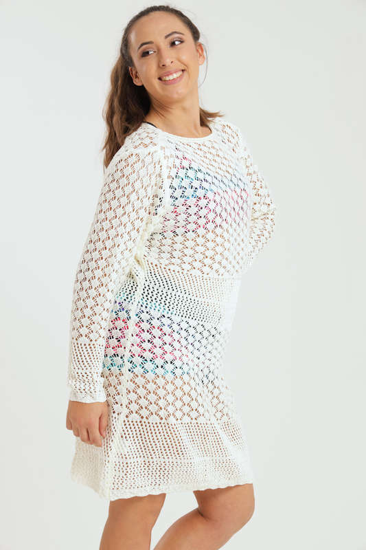 Ladies Cover Up Swimsuit Crochet Summer Bathing Suit Swimwear Knit Beach Dress