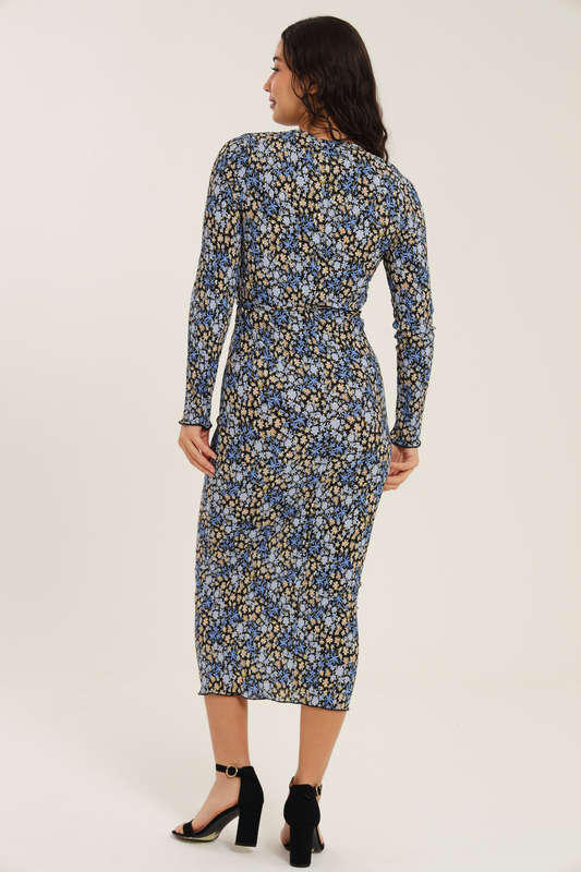 Nicolet Long Sleeve Bodycon Midaxi Evening Dress