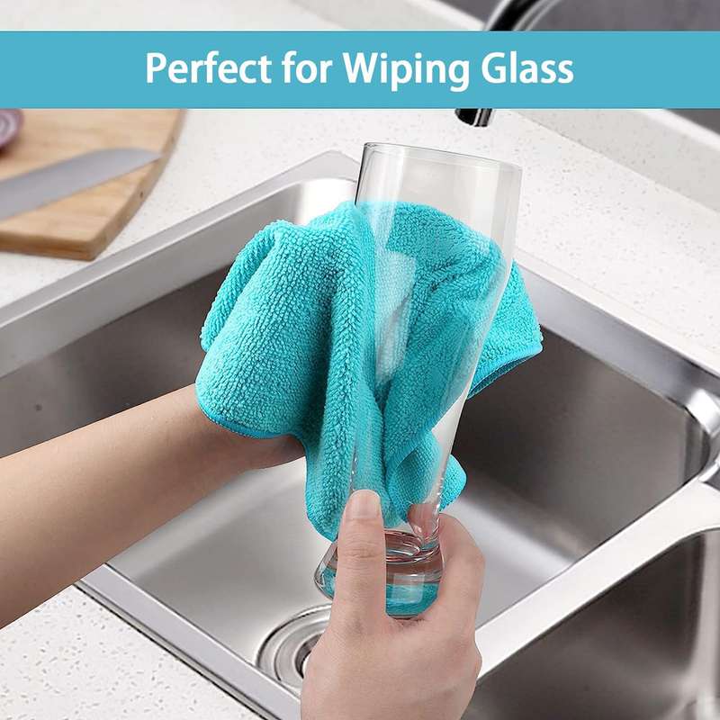 Senza Pack Of 4 Microfibre Cleaning Cloth Variety Pack XL 300mm X 300mm