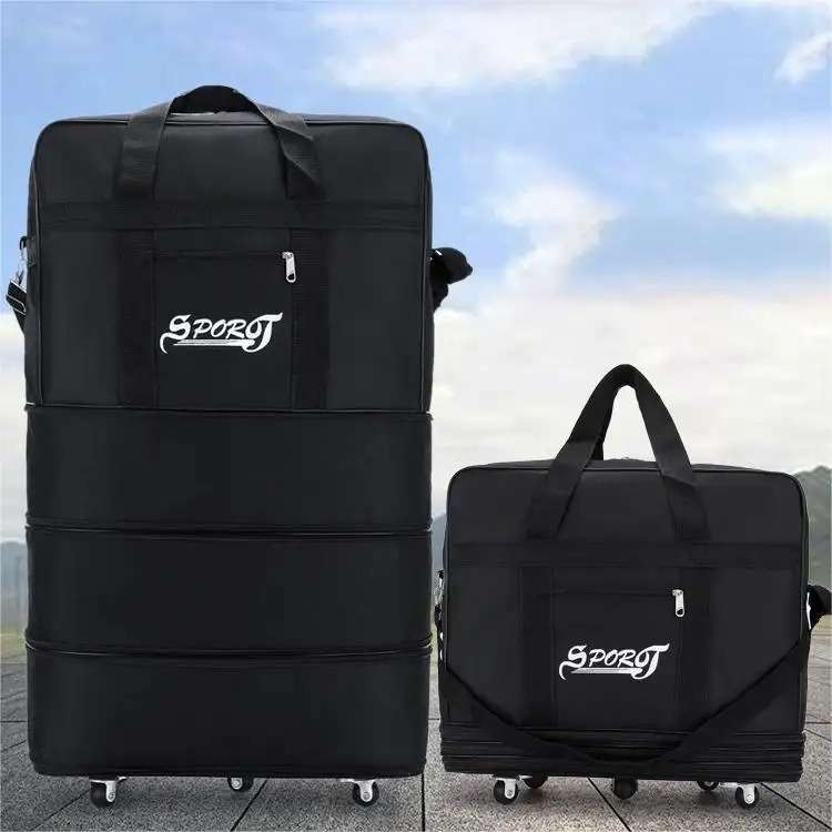 Senza Sport Large Expandable Trolley Duffle Waterproof Travel Luggage Bag