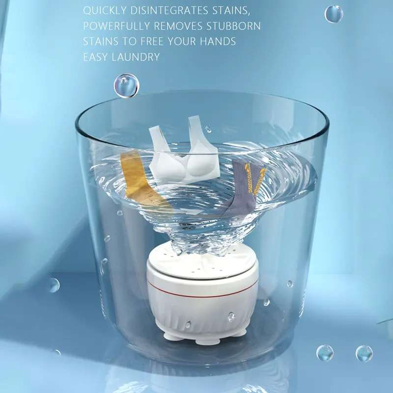 Ultrasonic Turbo Travel Portable Mini Washing Machine USB 60W