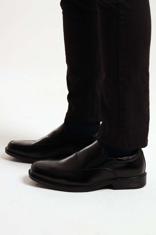Van Heusen Men's Memory Foam Casual Formal Slip-On Black Shoes