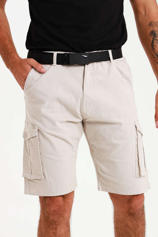 Mens Flat Front Slim Fit Chino Shorts