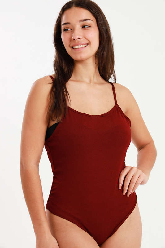 3 Pack Senza® Ladies Scoop Neck Bodysuit
