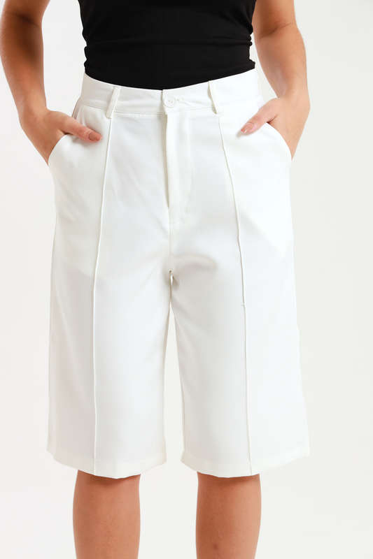 Andi Culottes Mid Length Casual Ladies Pants With Pockets