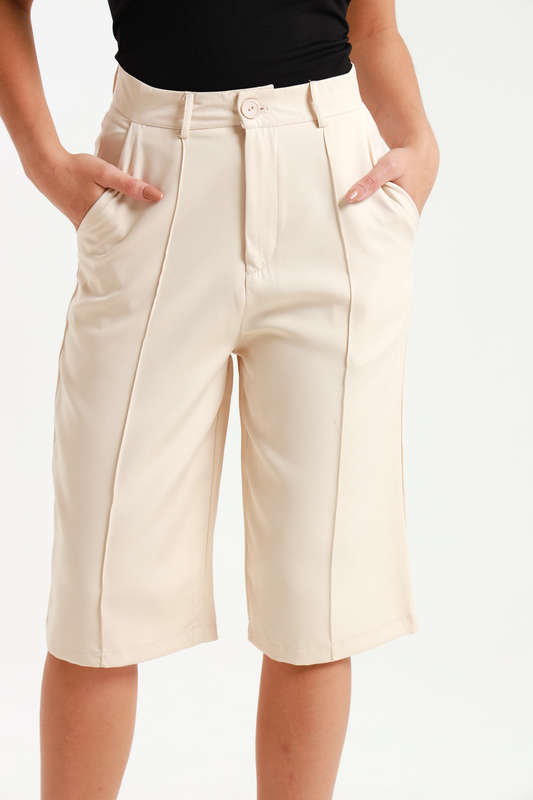 Andi Culottes Mid Length Casual Ladies Pants With Pockets