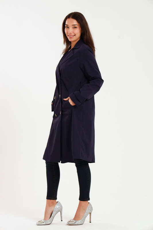 Branded Utility Trench Coat