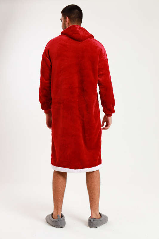 Huggle Hoodie Ultra Plush Free Size Oversized Blanket Red