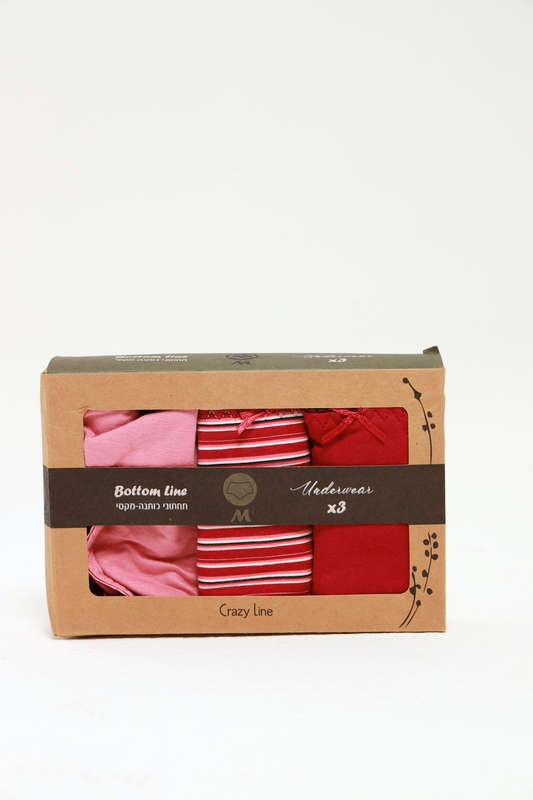 Ladies Fantasy 3 Pack Cotton Spandex Everyday Brief Panties