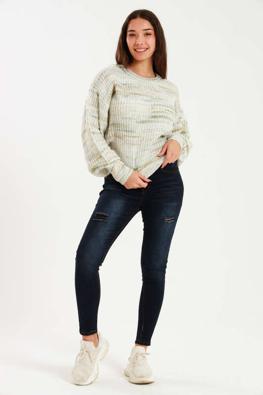 Ladies ZARA Cozy Plush Long Sleeve Pullover Sweater Jersey