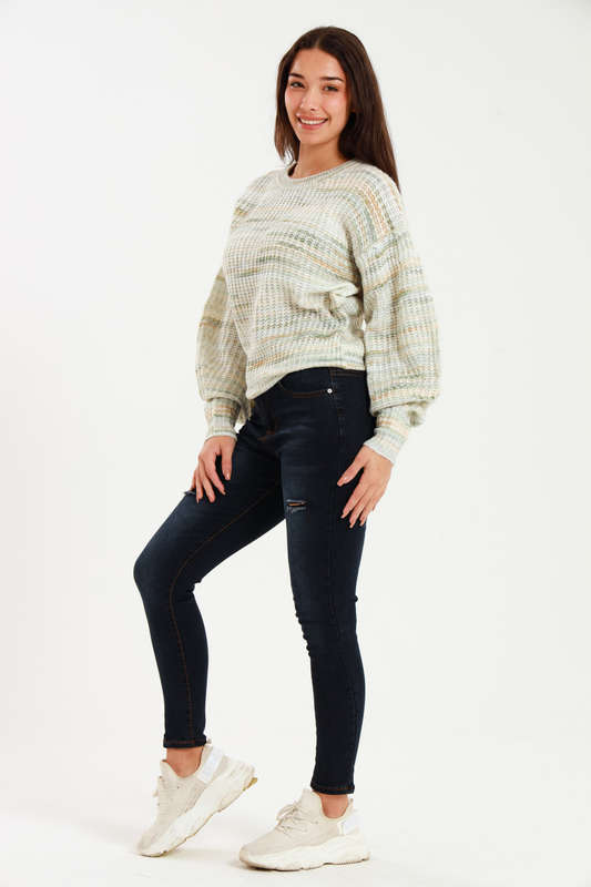 Ladies ZARA Cozy Plush Long Sleeve Pullover Sweater Jersey