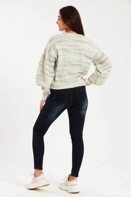 Ladies ZARA Cozy Plush Long Sleeve Pullover Sweater Jersey
