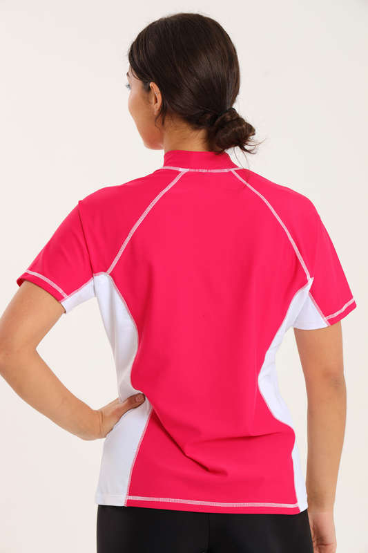 Senza® Ladies Short Sleeve Rash Guard UPF Swim Tops
