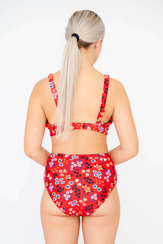 Senza® Zelia 3 Piece Bikini Swimwear Set With Modest Cover Up Matching Sarong