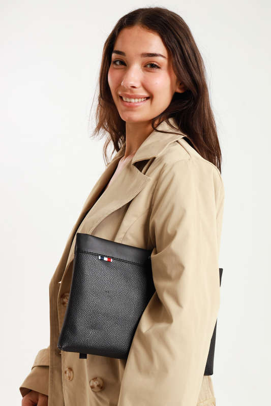 Unisex Leather Travel Clutch Hand Bag