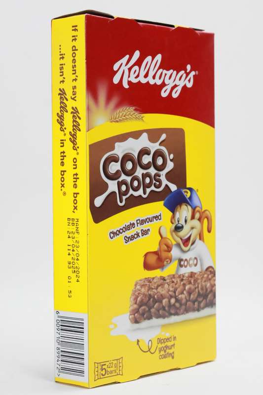 Kelloggs® Rice Coco Pops Chocolate Flavoured Snack Bar 5 x 22g Value Pack