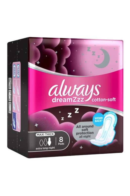Always Thick Soft Extra Long Night Pad 8 Pads