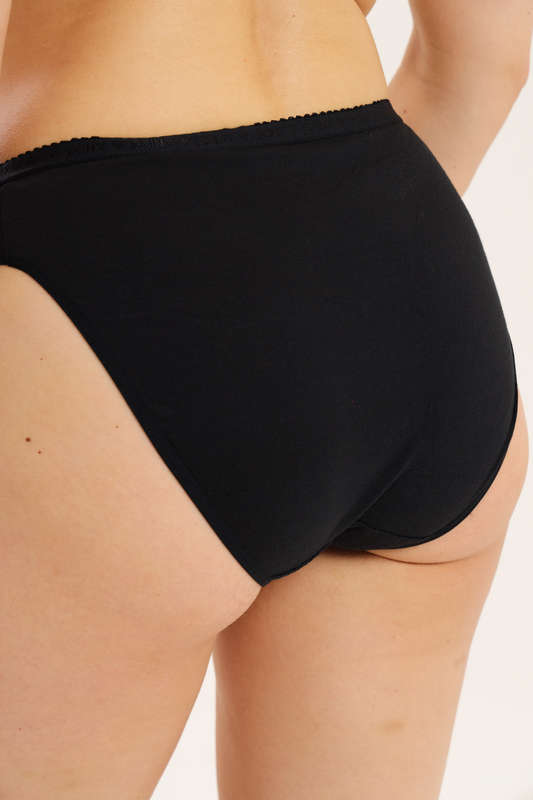 Branded 4 Pack Cotton Stretch High Leg Panties Assorted Pack