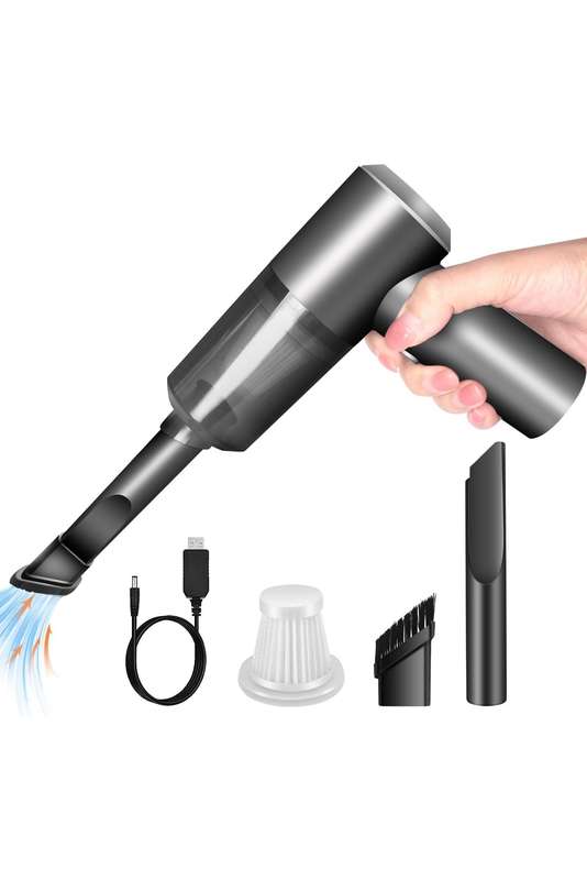 Cordless Handheld Rechargeable Mini Portable Vacuum for Home, Office &amp; Car