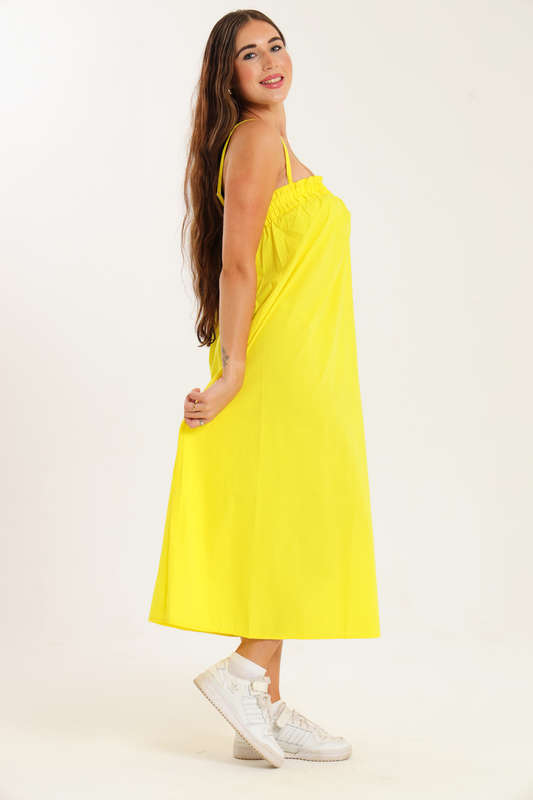 Ladies Baby Doll Strappy Summer Maxi Dress