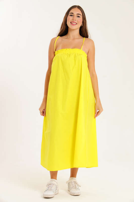 Ladies Baby Doll Strappy Summer Maxi Dress