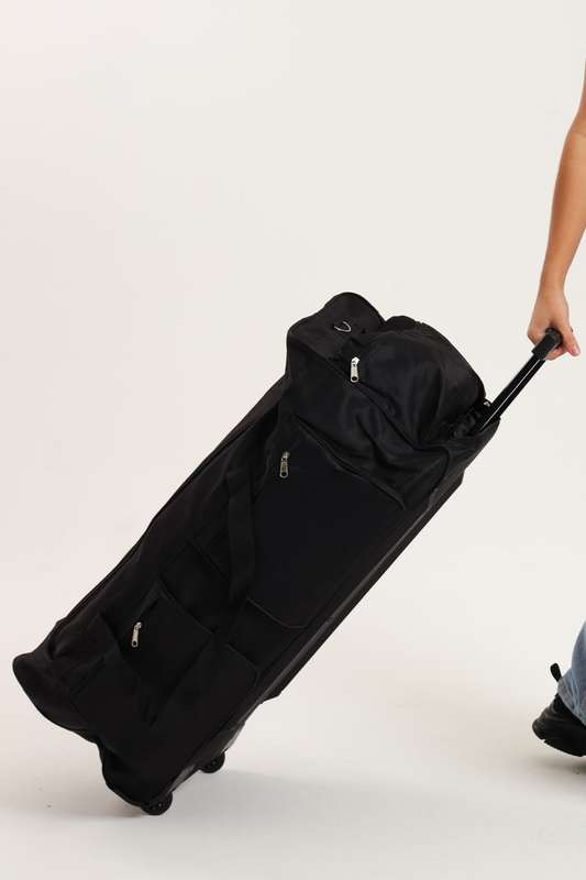 Senza® Black Trolley 3XL Sports Bag With Multiple Compartments