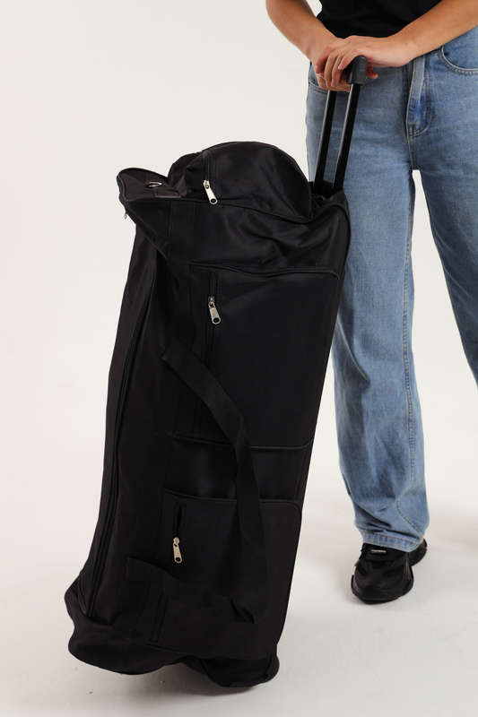 Senza® Black Trolley 3XL Sports Bag With Multiple Compartments