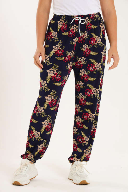 Senza® Casual Harem Wide Leg Everyday Printed Pants