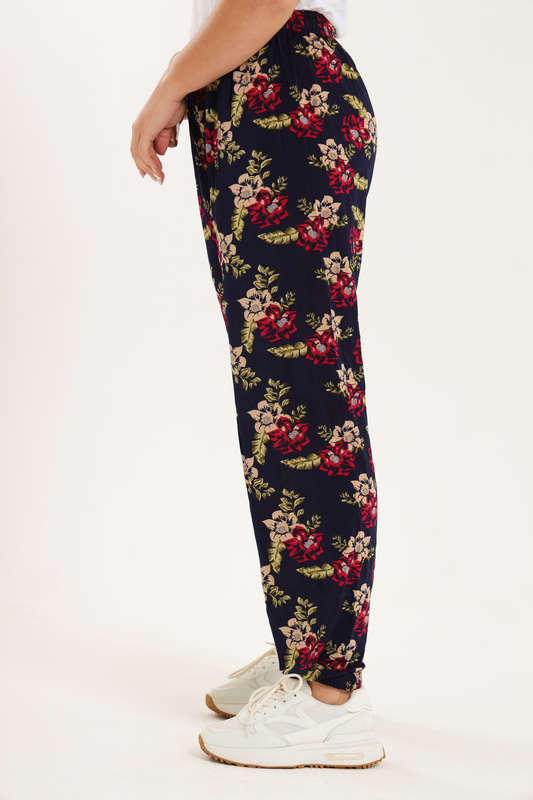 Senza® Casual Harem Wide Leg Everyday Printed Pants