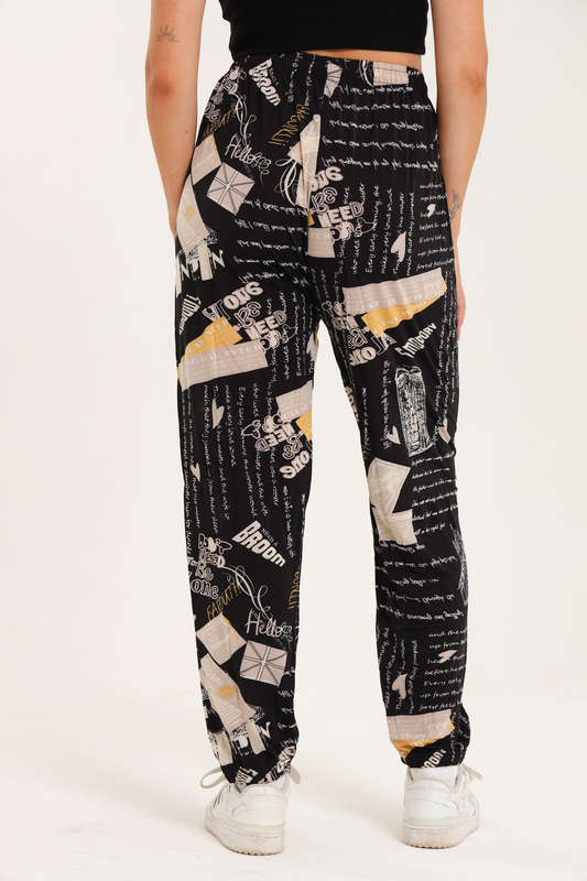 Senza® Casual Harem Wide Leg Everyday Printed Pants