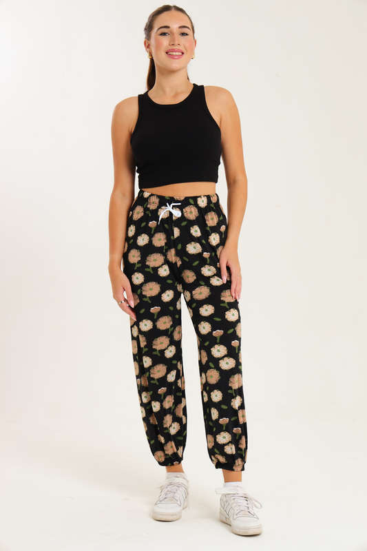 Senza® Casual Harem Wide Leg Everyday Printed Pants
