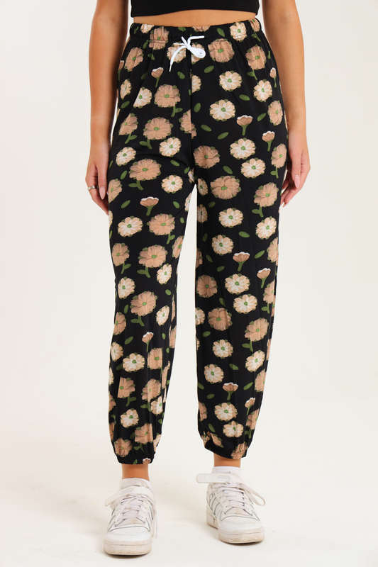 Senza® Casual Harem Wide Leg Everyday Printed Pants