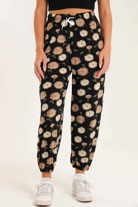 Senza® Casual Harem Wide Leg Everyday Printed Pants